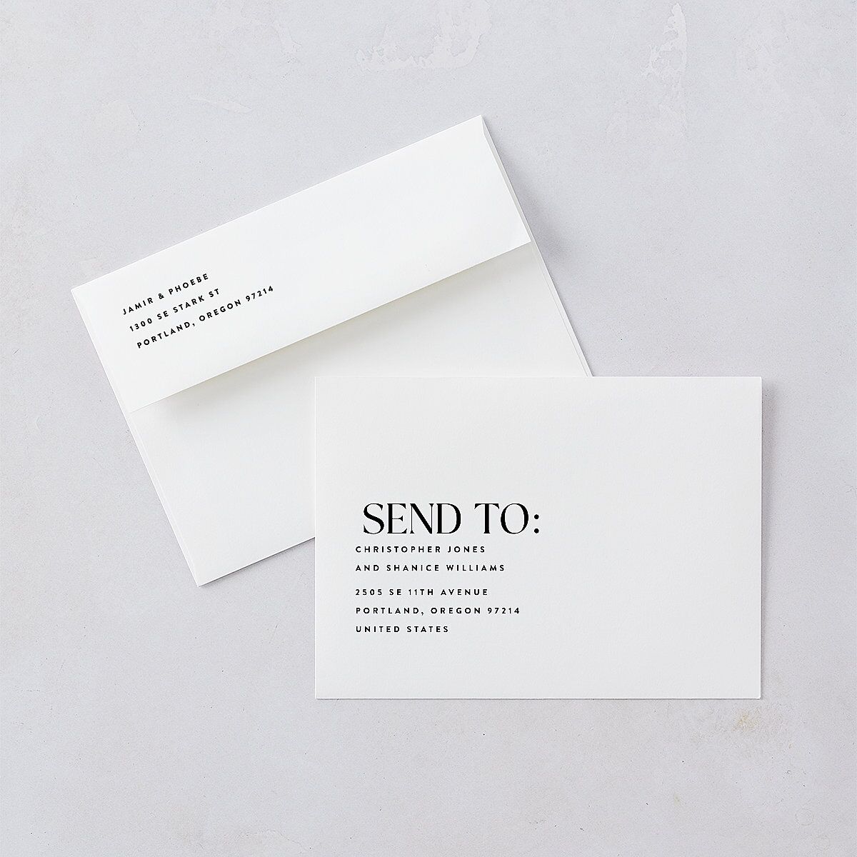 Big Yes Save the Date Cards Pure White Signature smooth Blank Rounded
