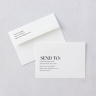 Big Yes Save the Date Cards Pure White Signature smooth Blank Rounded