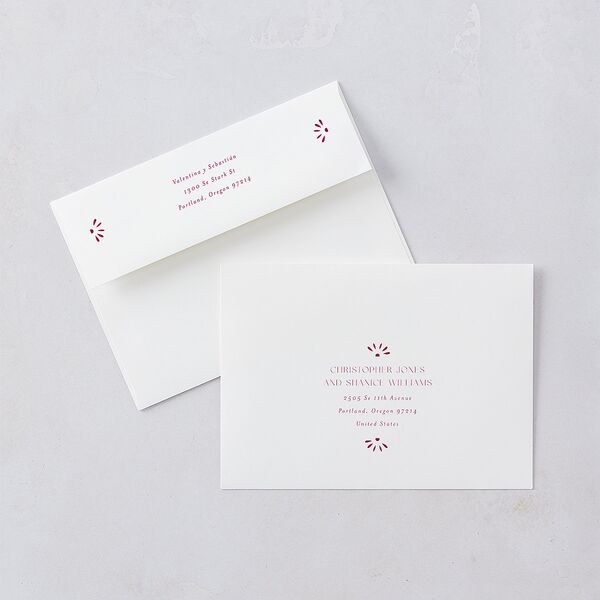 Hacienda Elegante Wedding Invitations Gold Raspberry Signature Blank No Standard