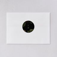 Gothic Floral Wedding Stickers Midnight Circle