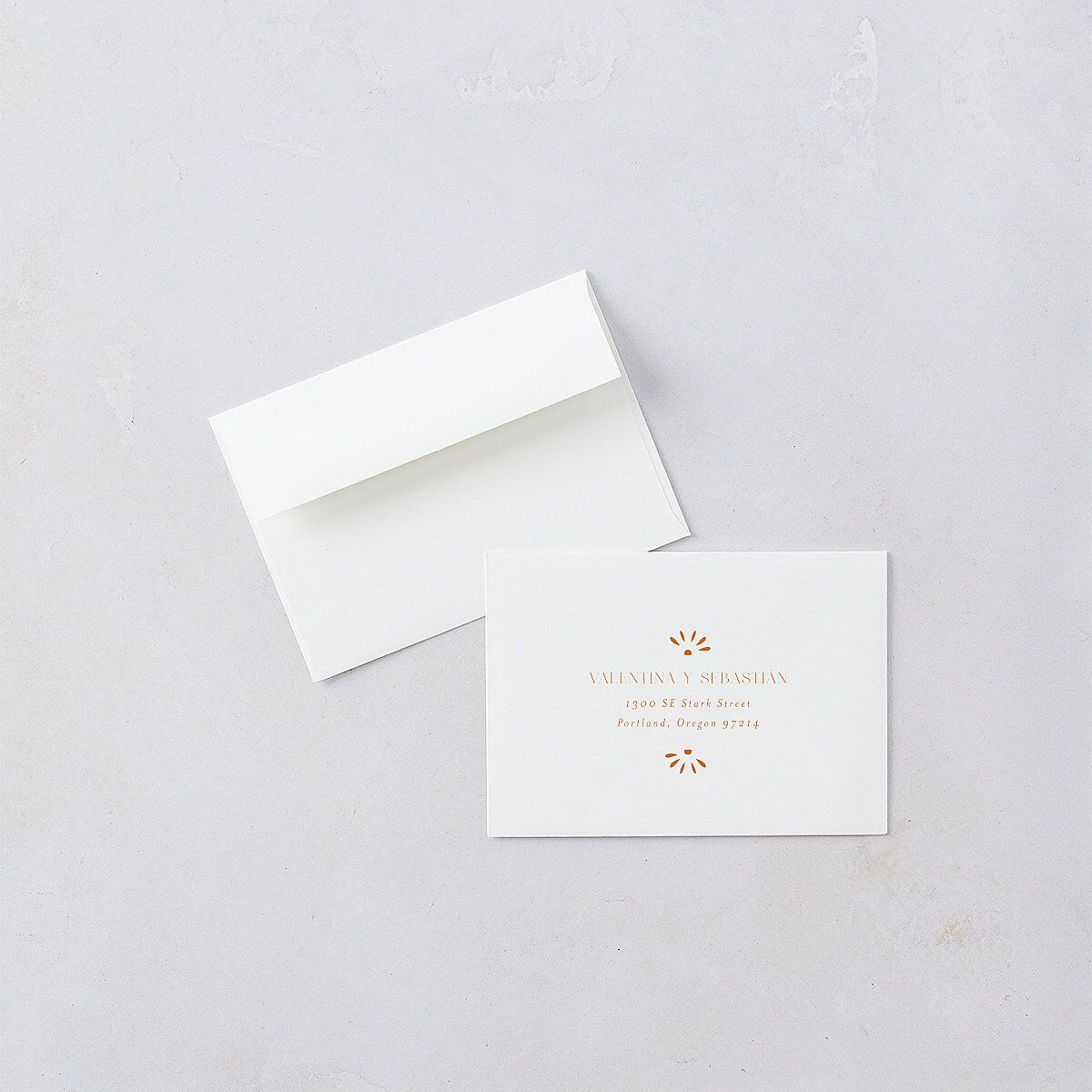 Hacienda Elegante Wedding Response Cards Gold Cinnamon Signature Standard