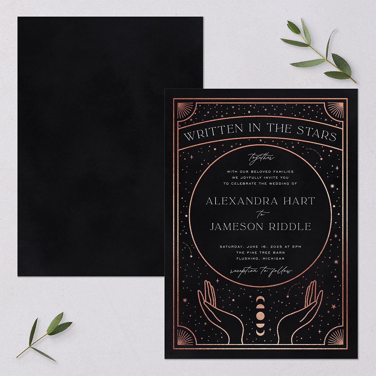 Written In The Stars Wedding Invitations — view 1