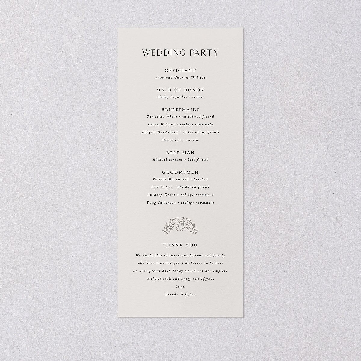 Ornate Regency Wedding Programs Gold Bisque Signature