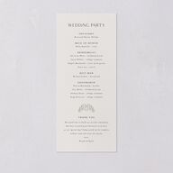Ornate Regency Wedding Programs Gold Bisque Signature