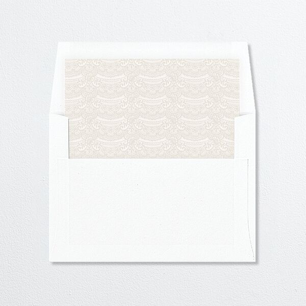 Elegant Lace Envelope Liners Pure White Standard