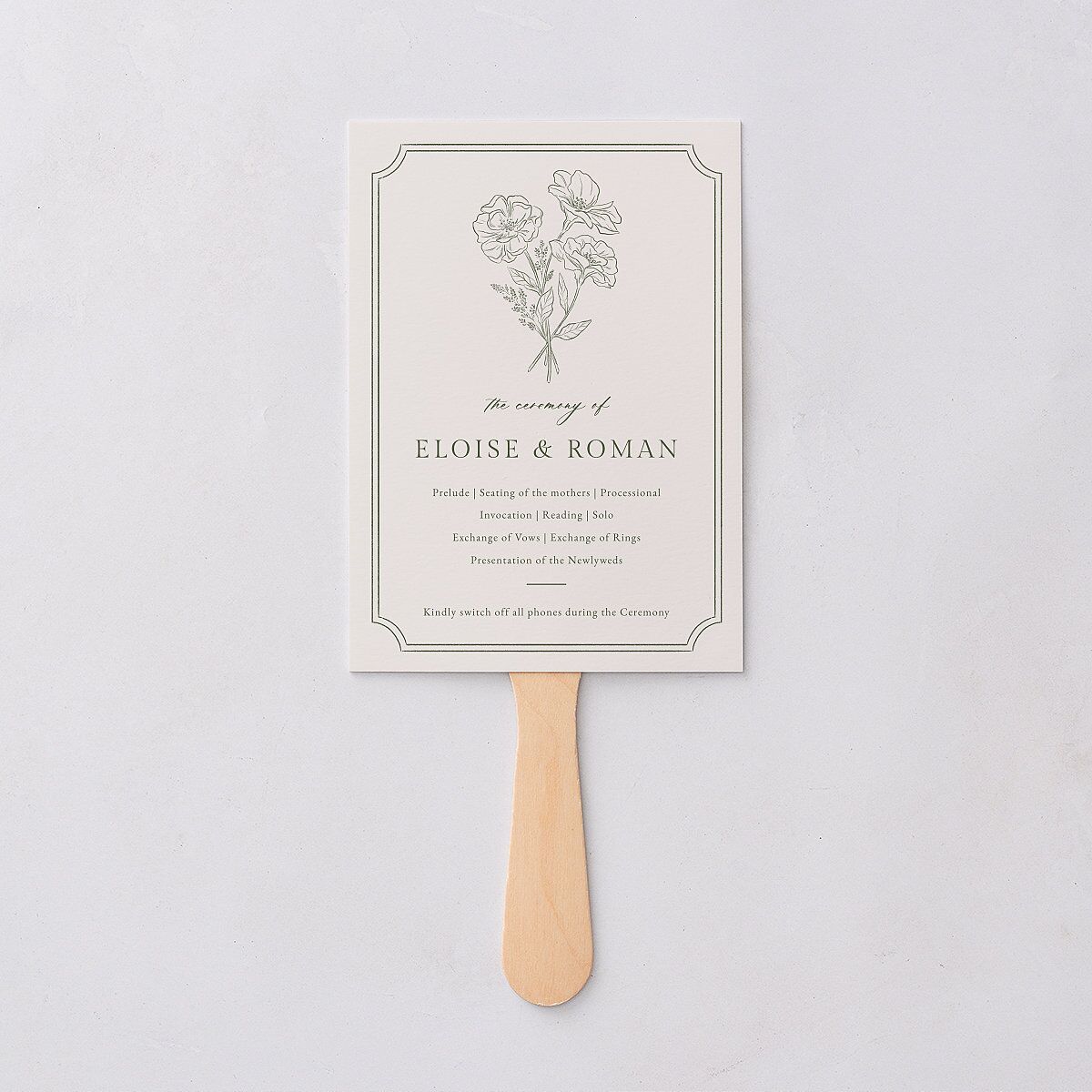Vintage Botanical Sketch Fan Programs Dark Camo Signature Standard
