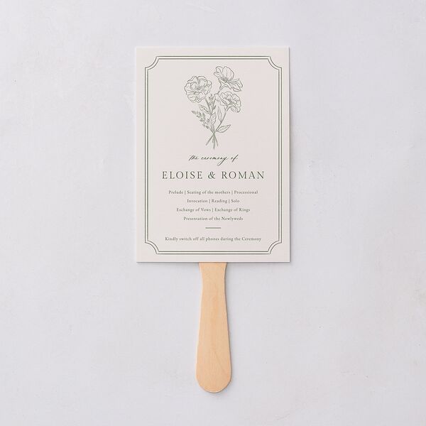 Vintage Botanical Sketch Fan Programs Dark Camo Signature Standard