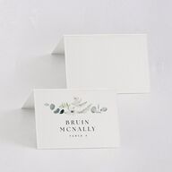 Elegant Anemone Place Cards Ice Blue Signature