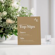 Music Lovers Bar Bended Tabletop Sign X-small Tan Standard Plastic XS Tabletop Bar