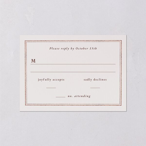 Indian Painted Henna Wedding Response Cards Chestnut Signature Standard