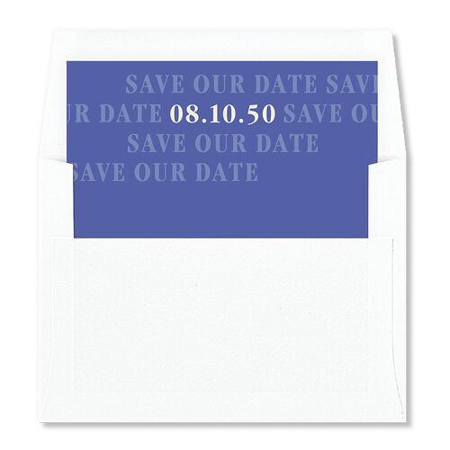 Elegant Retro Arch Envelope Liners Jewel Blue Standard