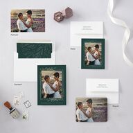 Exquisite Branches Botanical Save The Date Postcards  Deep Lake