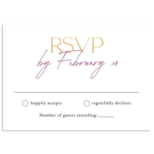 Ankara Print Wedding Response Cards Gold Marigold Signature Standard