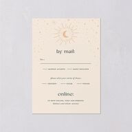 Celestial Galaxy Wedding Response Cards Dark Emerald Signature Standard