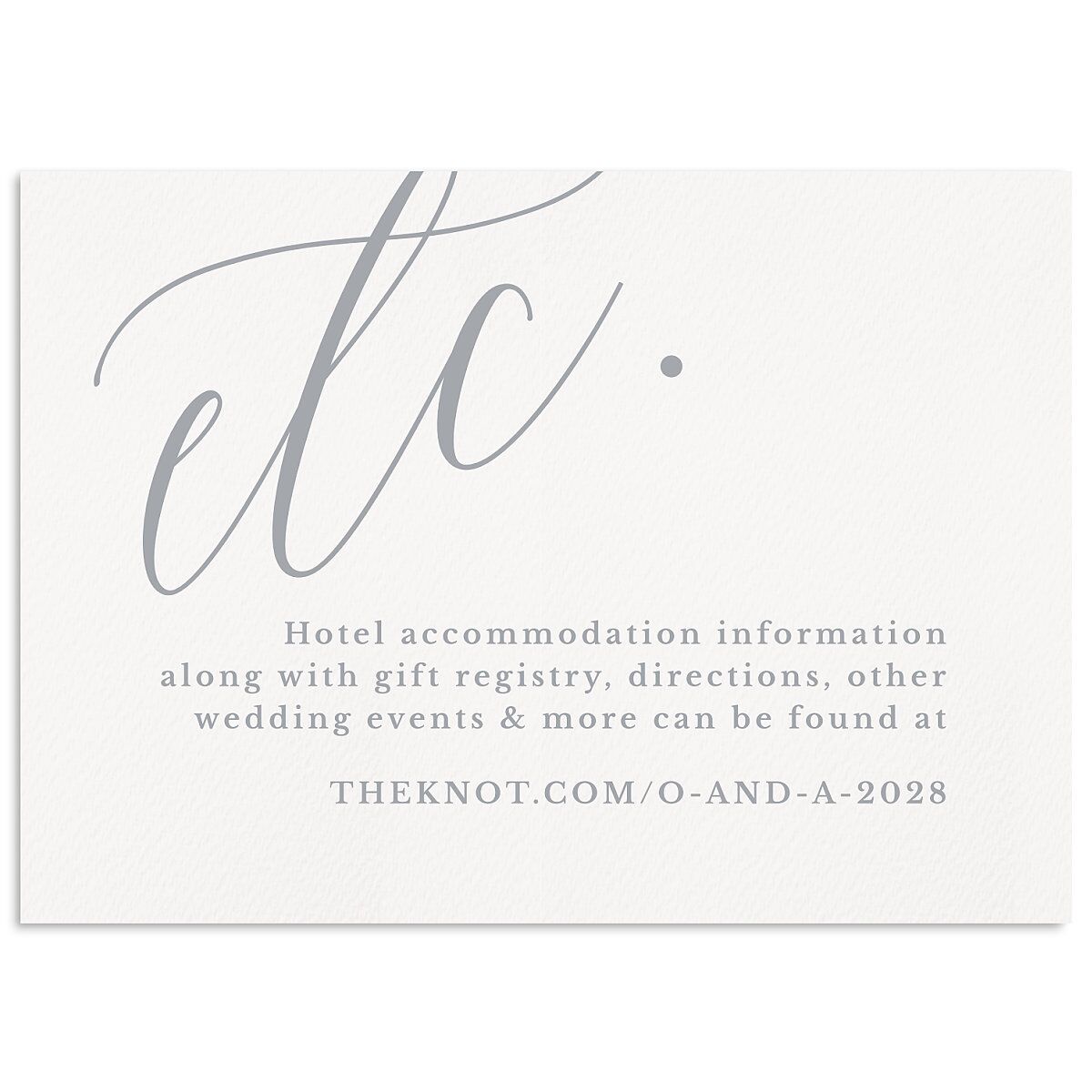 At Last Wedding Enclosure Cards