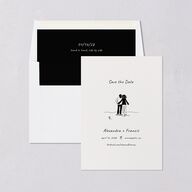 Customizable Couple Save the Date Cards Couple 1 Signature smooth Blank No Standard