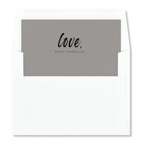 Handwritten Year Envelope Liners Licorice Standard