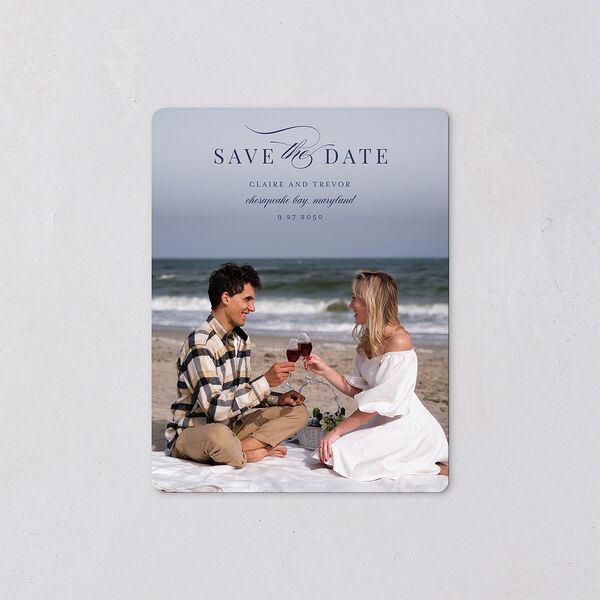Elegant Lighthouse Save The Date Magnets Maritime Magnet Paper