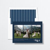 Triptych Trees Envelope Liners Navy Standard