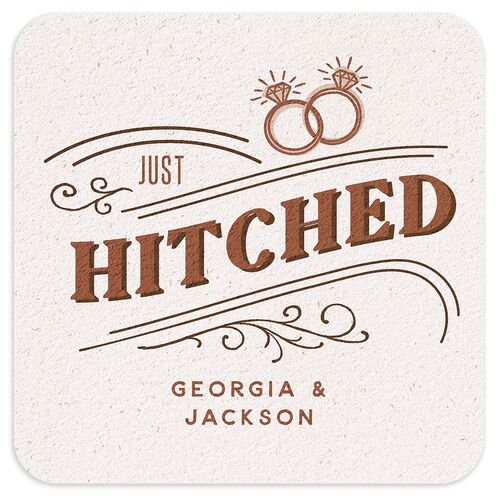 Western I do BBQ Coasters Saddle Cardboard Soft Square