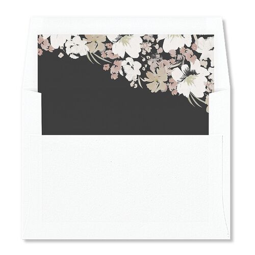 Blooming Frame Standard Envelope Liners Charcoal Standard