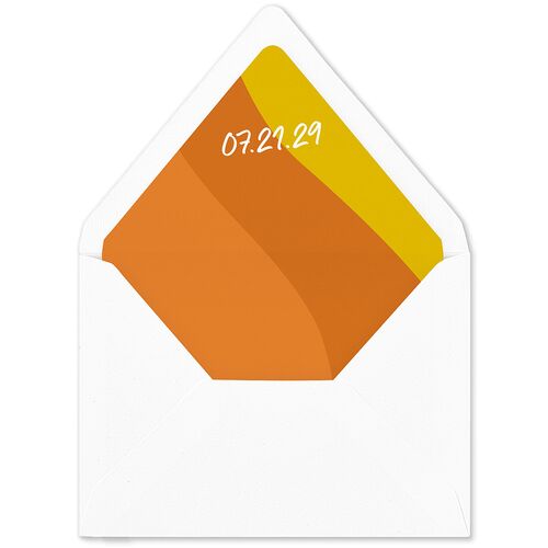 Color Pop Retro Photo Euro Envelope Liners Sunflower Luxe