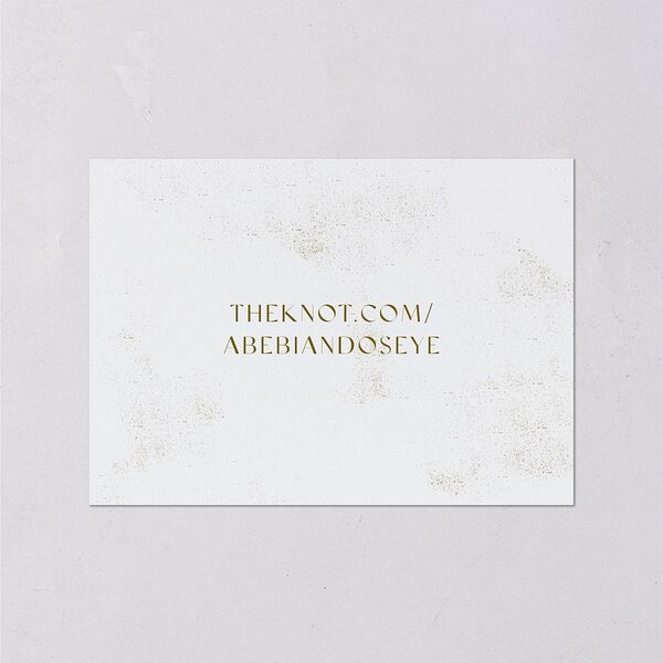 Gilded Sahara Pattern Wedding Response Cards Gold Umber Signature Standard