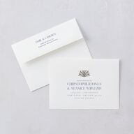 Church Stained Glass Wedding Invitations Moody Blue Signature Blank No Standard