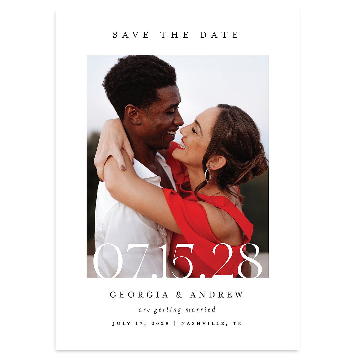 Elegant Date Save the Date Cards