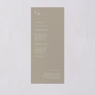 You and Me Wedding Programs Fawn Signature