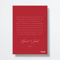 Beloved Poinsettia Holiday Cards Crimson Signature
