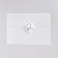 Hydrangea Garden Wedding Stickers Slate Circle