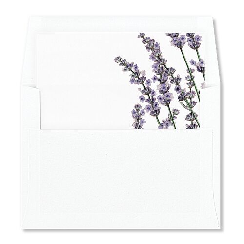 Vintage Lavender Standard Envelope Liners Midnight Standard