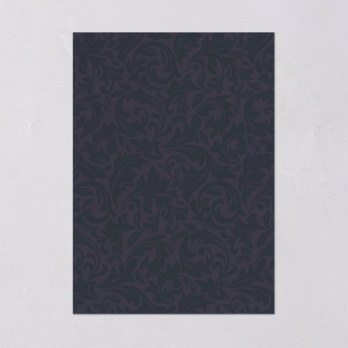 Romantic Vintage Luxury Foil Wedding Invitations Gold Moody Blue Signature Blank No Standard