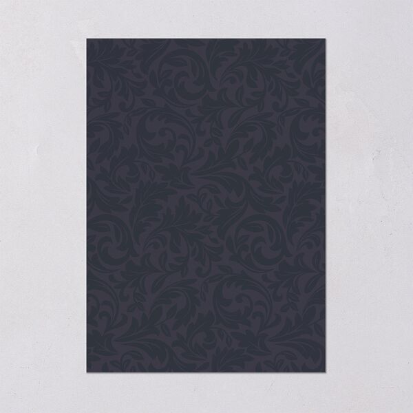 Romantic Vintage Luxury Foil Wedding Invitations Gold Moody Blue Signature Blank No Standard