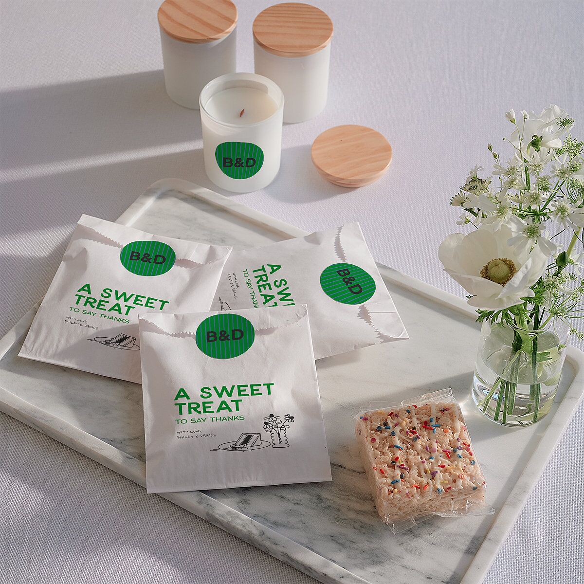 Hand Drawn Party Wedding Stickers Jewel Green Bracket