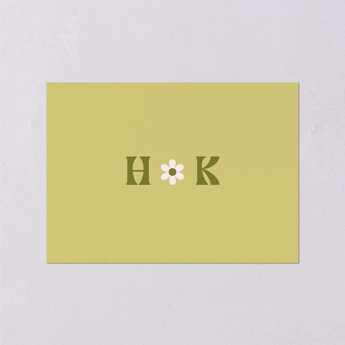 Simple Retro Daisy Wedding Event Detail Cards Meadow Signature Standard