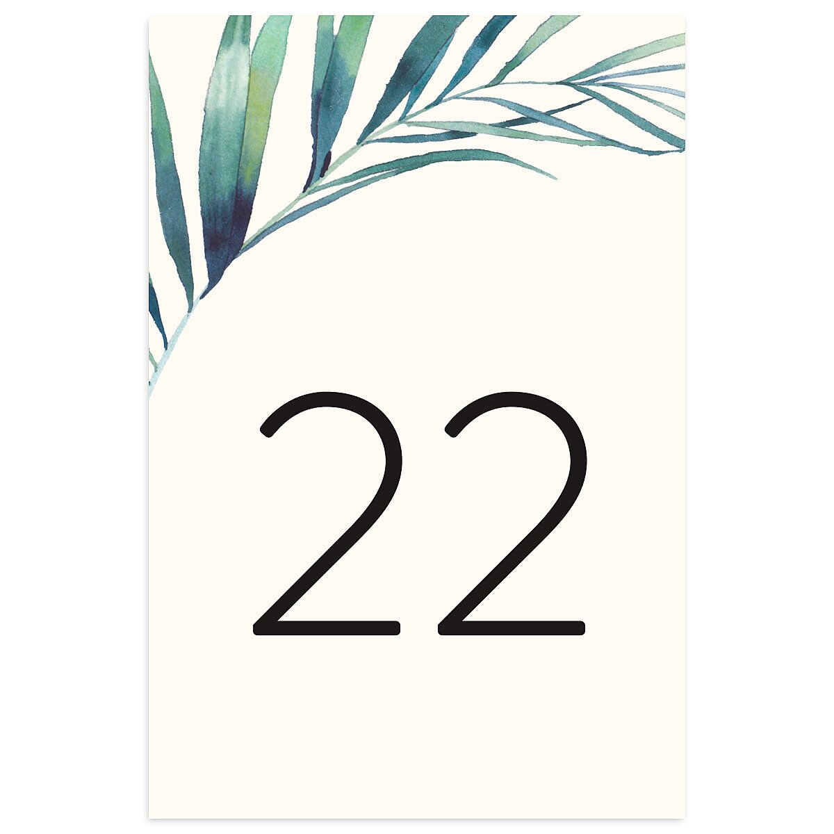 Palm and Protea Table Numbers