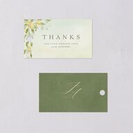 Elegant Italy Favor Gift Tags Thyme Signature