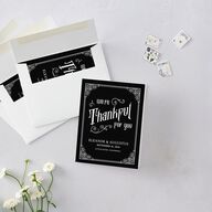 Western Gothic Thank You Cards Licorice