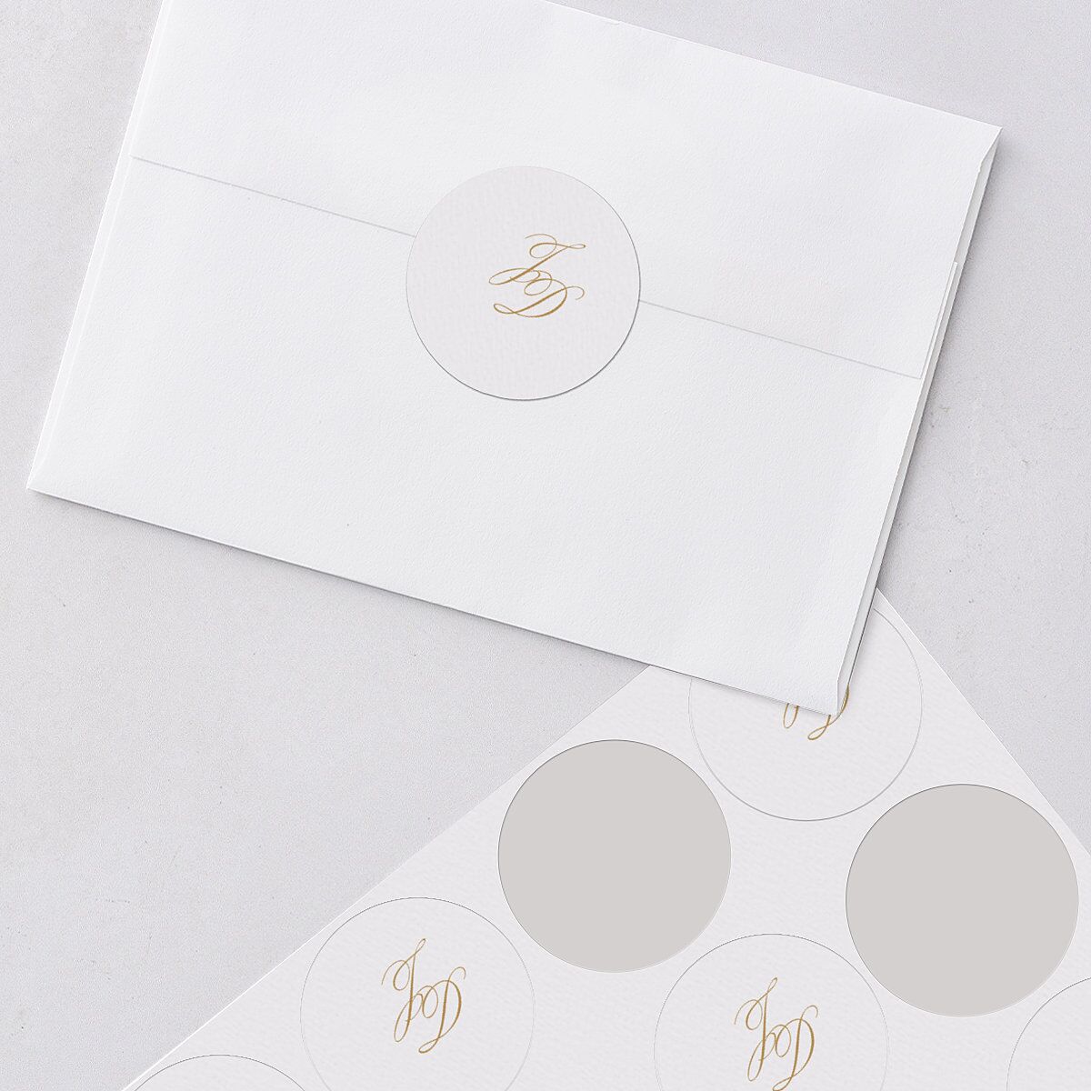 Medieval Castle Wedding Stickers Almond Circle