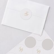 Medieval Castle Wedding Stickers Almond Circle