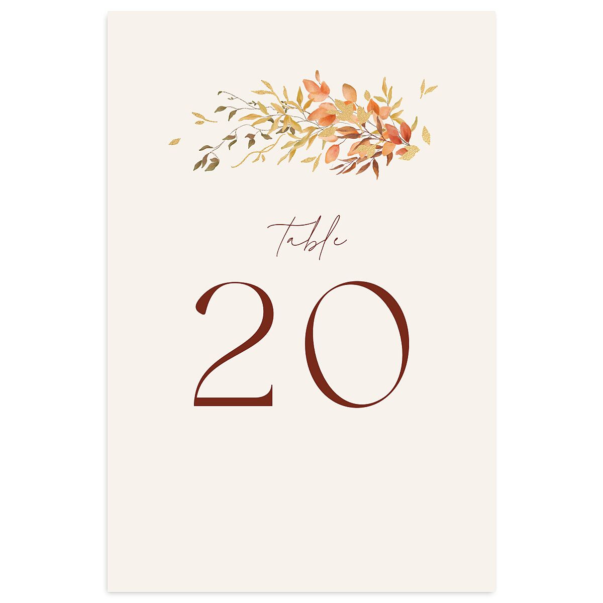 Harvest Crescent Table Numbers