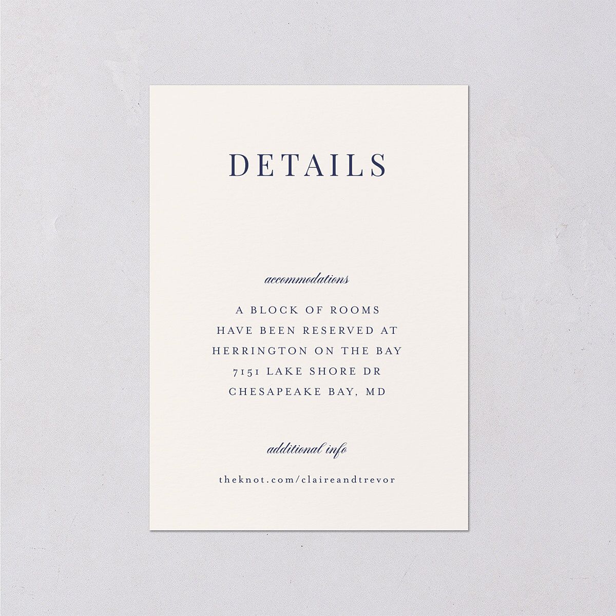 Elegant Lighthouse Foil Wedding Enclosure Cards — view 1