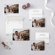Eucalyptus Frame Save The Date Cards No Foil Pure White Signature smooth Blank No Standard