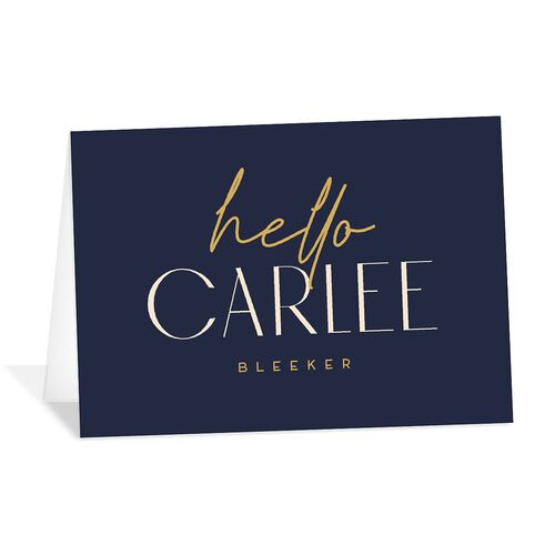 Headline Place Cards Navy Signature