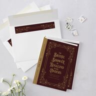 Vintage Storybook Bridal Shower Invitations Merlot Signature Blank Standard