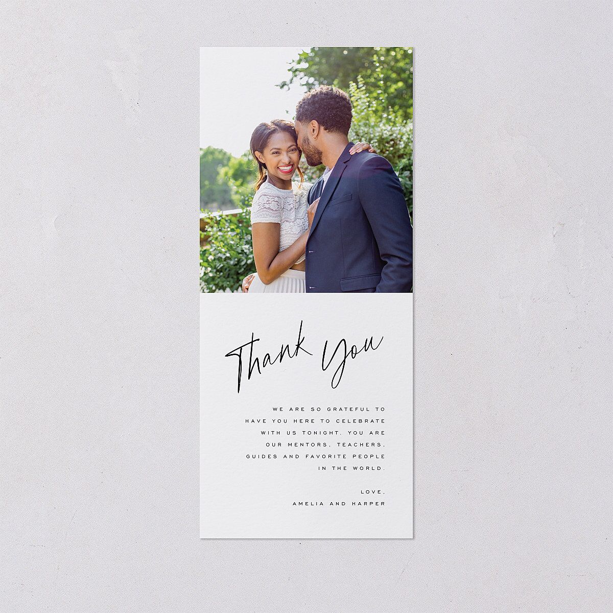 The Night Before You Are Mine Photo Menus Pure White Signature
