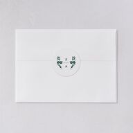 Rustic Kingdom Wedding Stickers Dark Green Sticker