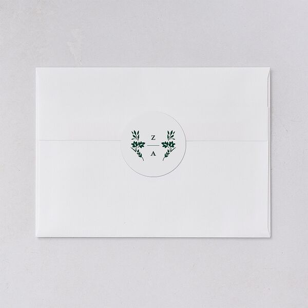 Rustic Kingdom Wedding Stickers Dark Green Sticker